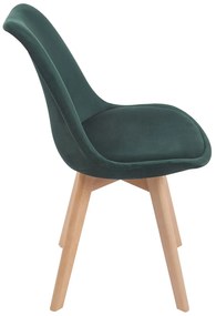 Set van 4 Synk Fluwelen Stoelen