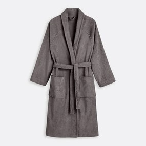 Badjas met sjaalkraag, in fluweel 450g/m², Trizie
