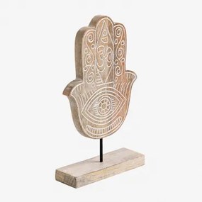 Decoratief Figuur Van Tilkara-mangohout Vintage Wit Hout - Sklum