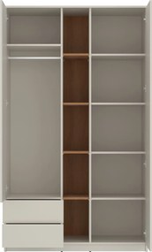 Kledingkast Ferferu 106, Eiken, Kasjmier, 205x120x60cm, 122.8 kg, Kledingkast deuren: Met scharnieren