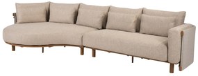 4 Seasons Outdoor Safina chaise loungebank amber Loungebank   beige weerbestendig