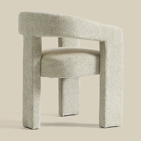 Wabi Sabi Eetkamerstoel Beige Volledig Stof