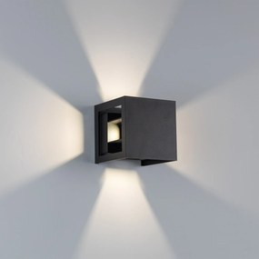 Tyler 4-Lichts Muurlamp Zwart