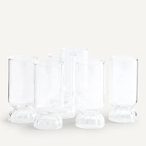 Set van 6 hoge glazen, Pegasus
