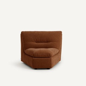 Modulaire hoekzetel in chenille fluweel, Giuliano