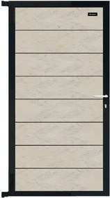 Tuindeur composiet Modular bicolor grijs met antraciet aluminium frame compleet (90 x 174 cm)