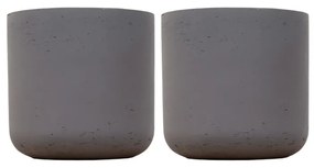 2x Pot Charlie black washed