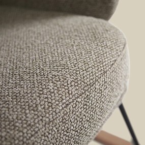 Schommelstoel Met Hoge Rugleuning Grijsbruin