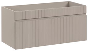 Comad Iconic Cashmere FSC onderkast met ribbelfront 100cm taupe