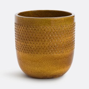 Bloempot in aardewerk met emailØ48 cm, Lullya