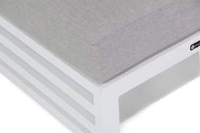 Santika Furniture Santika Jaya Lounge Voetenbank - Quick Dry Foam Aluminium Wit