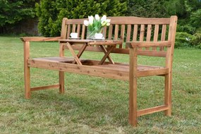 Jolo Garden Point bank met acaciahouten tafel