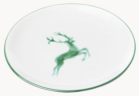 Handgemaakt dessertbord Cup Green Deer
