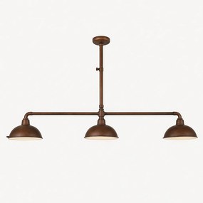 Hanglamp Billiards 3 Antiek Donker Koper