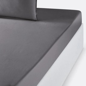 Effen hoeslaken in biologisch perkalkatoen