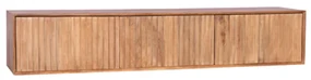 Starfurn Madison Naturel Hangend Tv-meubel Mangohout Ribbels 160 Cm - 160x35x30cm.
