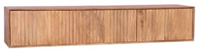 Starfurn Madison Naturel Hangend Tv-meubel Mangohout Ribbels 160 Cm - 160x35x30cm.