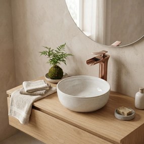 Wastafelkraan Rea Laguna Copper Brush High