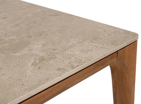 Taste by 4 Seasons Liam tuintafel teak met keramisch blad 240 x 100 cm      beige weerbestendig