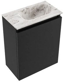 Mondiaz Ture DLux toiletmeubel 40cm urban met wastafel glace rechts met kraangat