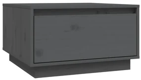 vidaXL Salontafel 55x56x32 cm massief grenenhout grijs