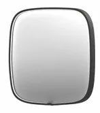 INK SP31 spiegel - 40x4x40cm contour in stalen kader incl dir LED - verwarming - color changing - dimbaar en schakelaar - mat zwart 8409800