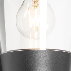 Buiten wandlamp met bewegingsmelder zwart IP44 met bewegingssensor - Joren Modern E27 IP44 Buitenverlichting rond
