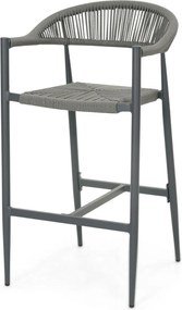 Barstoel Rope Grijs-antraciet De Laan Granada