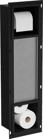 Mexen X-Wall-BP toiletpapierhouder met magazijn, zwart - 1974