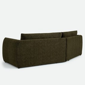 5-zits trapezebank in gemêleerde chenille, EDITH