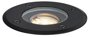 Set van 6 Moderne buiten grondspots zwart 35 mm verstelbaar IP65 - Delux Modern GU10 IP65 Buitenverlichting