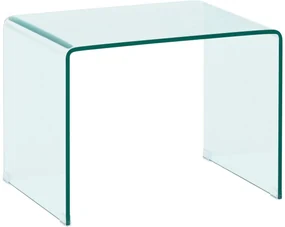 Goossens Basic Salontafel Imagine rechthoekig, glas transparant, modern design, 63 x 48 x 50 cm