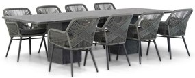 Tuinset 8 personen 300 cm Rope Grijs Lifestyle Garden Furniture Advance/Graniet