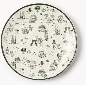 Designer kerstdinerborden Clarette van Agathe Marty, 4-delig