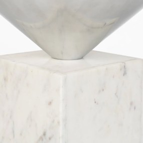Zuiver Pride Design Tafeltje Marmer En Zilver - 30 X 30cm.