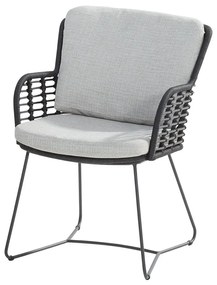 4 Seasons Outdoor Fabrice lounge dining stoel - donker grijs