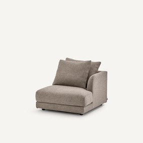 Halve bank rechts, modulair, in tweed, TIBERIO
