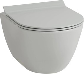 Ben Segno hangtoilet met toiletbril compact Xtra glaze+ Free flush cement grijs