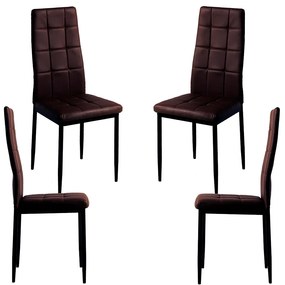 Pak 4 Lan kunstleren stoelen