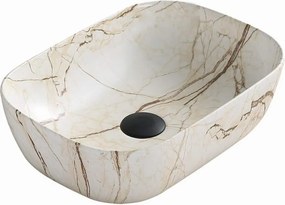Mexen Rita opbouw wasbak 45 x 32 cm, beige steen - 21084592
