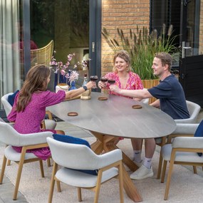 Garden Impressions Alexia tuinset 7-delig - Scot tuintafel 230x115 cm