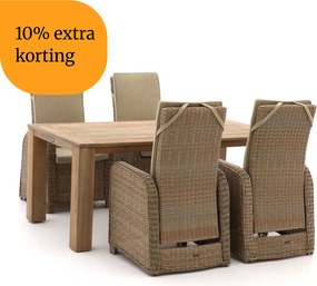 + 10% kassakorting | Diningset Intenso | 4 personen | Tuinset teakhout | 5-delig | Kees Smit Tuinmeubelen