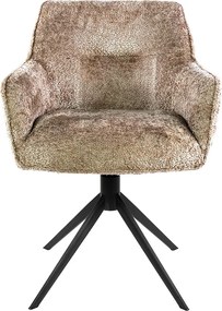 Draaibare Eetkamerstoel Velours Zand