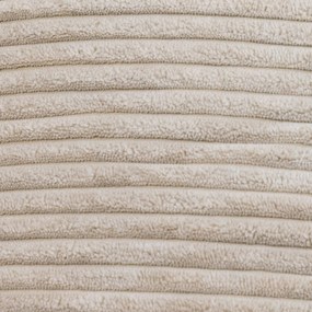 Cloudy Cord Zitzak Stoel + Poef - Beige