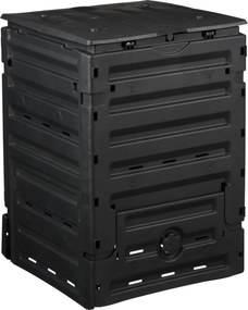 Nature compostsilo H90x60x60cm 300l, zwart, knock-down
