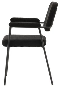 Jörn Eetkamerstoel - Gustav - Zwart - Fluweel - Jörn