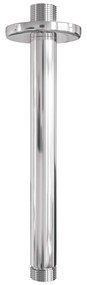 Brauer Stripe inbouw regendouche rond met 25cm hoofddouche, plafondarm en 3 standen handdouche set 42 chroom