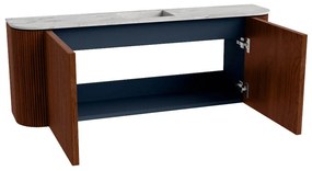 Mondiaz Joya DLux 115cm toiletmeubel ronding links/rechts ruby met wastafel faye midden 1 kraangat glace