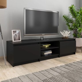 vidaXL Tv-meubel 140x40x35,5 cm bewerkt hout zwart