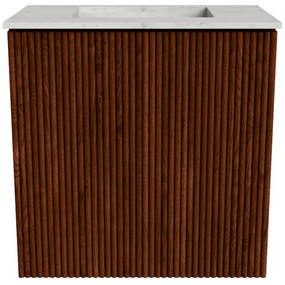 Mondiaz Joya DLux 40cm toiletmeubel ruby met wastafel faye midden zonder kraangat opalo